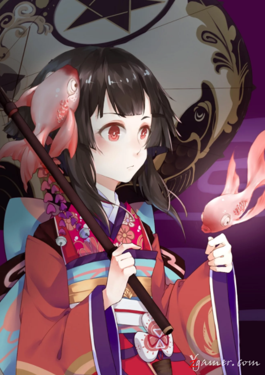阴阳师手游萝莉神乐壁纸美图鉴赏917