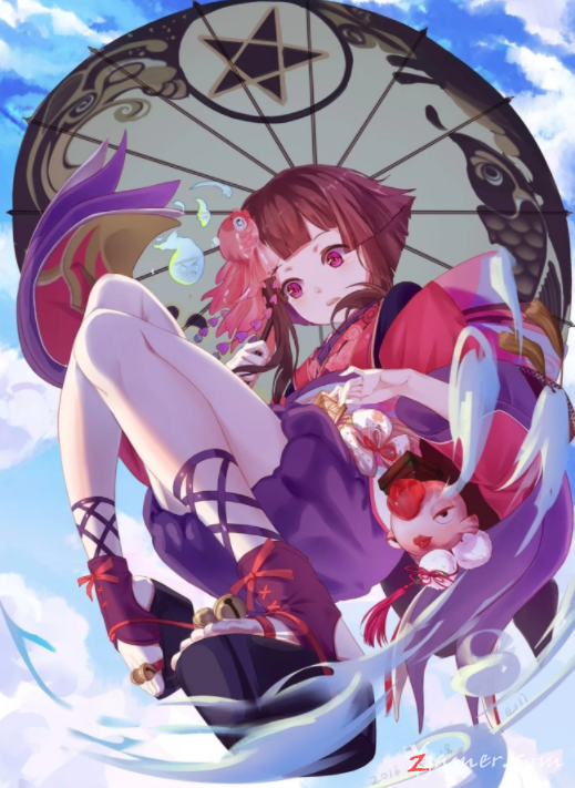 阴阳师手游萝莉神乐壁纸美图鉴赏789