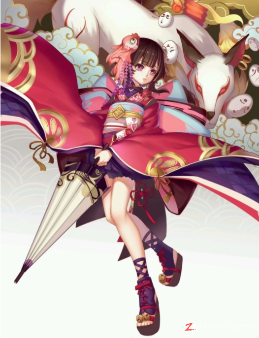 阴阳师手游萝莉神乐壁纸美图鉴赏27