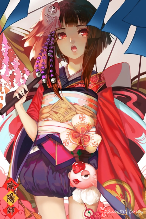 阴阳师手游萝莉神乐壁纸美图鉴赏851