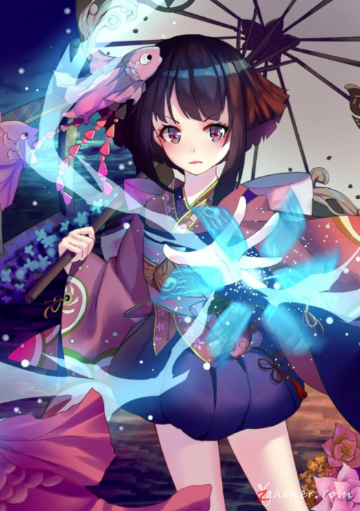 阴阳师手游萝莉神乐壁纸美图鉴赏445