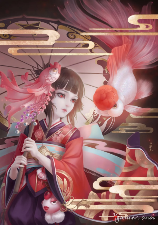 阴阳师手游萝莉神乐壁纸美图鉴赏418