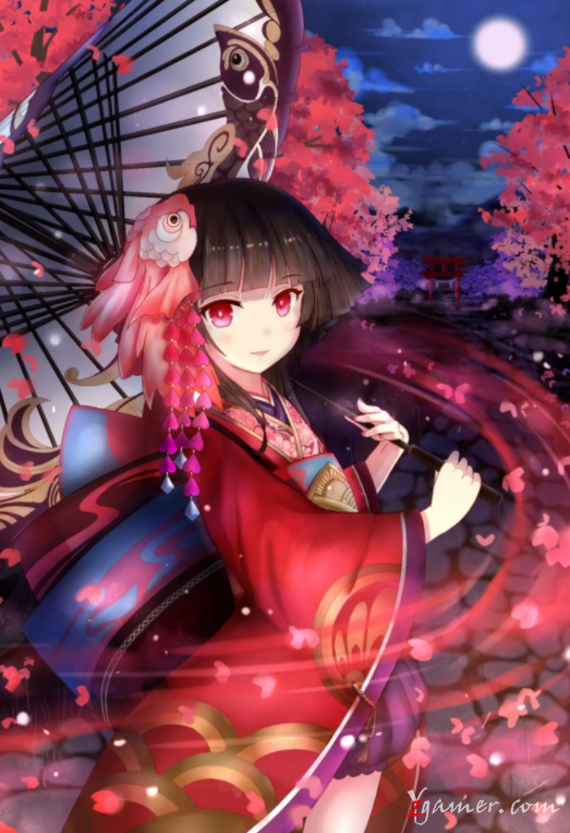 阴阳师手游萝莉神乐壁纸美图鉴赏313