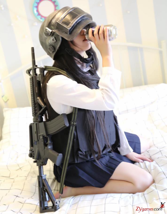绝地求生美女真人吃鸡装扮CosPlay美图578